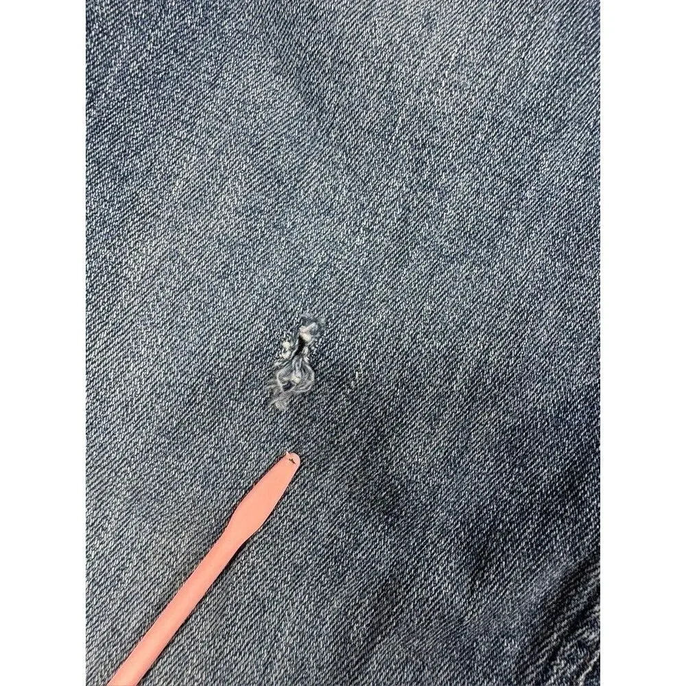 Levi's 505 Regular‎ Straight Fit Jeans Men's 32x30 Blue Medium Wash Distressed - Picture 6 of 10